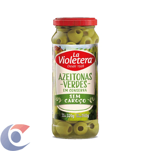 Azeitona Verde La Violetera Sem Caroço 160g