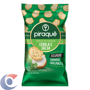 Snack De Batata Piraquê Cebola E Salsa Pacote 60g