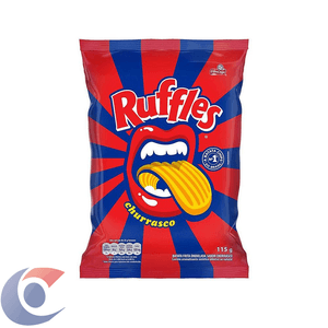 Batata Frita Ondulada Churrasco Elma Chips Ruffles Pacote 115g