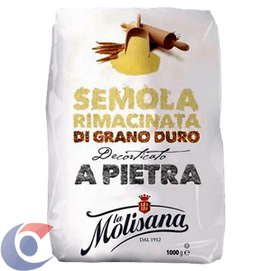 Sêmola Italiana La Molisana Rimacinata Grano Duro 1kg