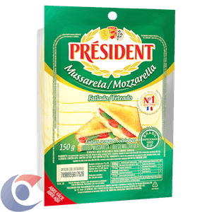 Queijo Mussarela President Fatiado 150g