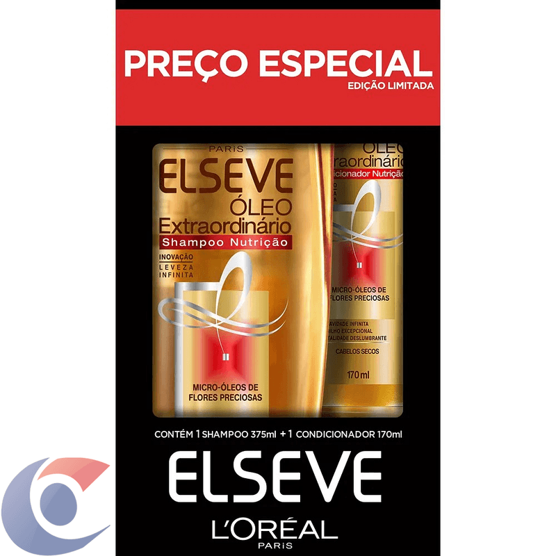 KIT-ELSEVE-SH375ML-COND170ML-OLEO-EXTRAORDIN