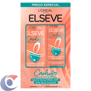 Kit Shampoo 375ml + Condicionador 170ml Elseve Cachos Sonhos