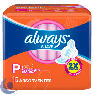 Absorvente Always Super Proteção Suave Com Abas 8 Un