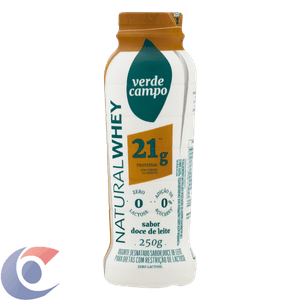Iogurte Verde Campo Whey 21 Doce De Leite 250g
