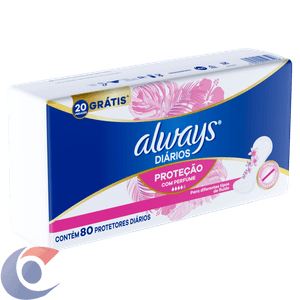 Protetores Diários Always Perfume 80 Un