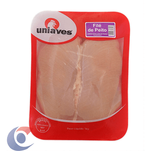 File Peito De Frango Congelado Uniaves 1kg