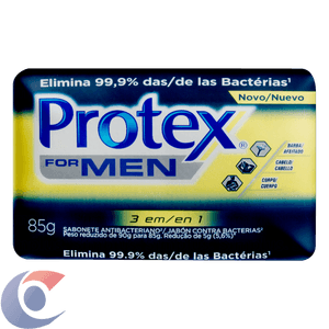 Sabonete Masculino Antibacteriano Em Barra Protex Men 3 Em 1 85g
