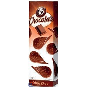 Folhas Chocolate Belga Hamlet Crocante Caramelo 125g