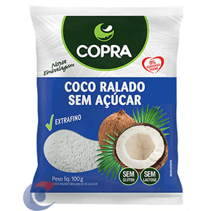 Coco Ralado Copra Puro Sem Açúcar 100g