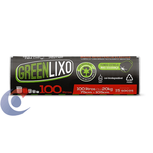 Saco Para Lixo Green Lixo Preto 100 L 15 Un