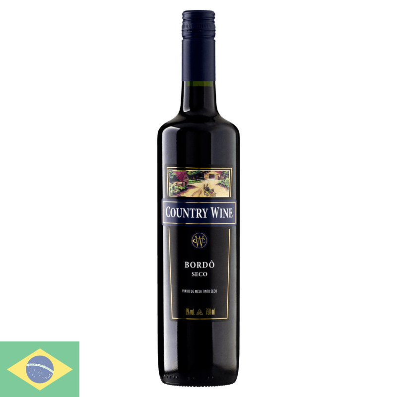 Vinho Country Wine Tinto Seco Brasil Bordô 750ml