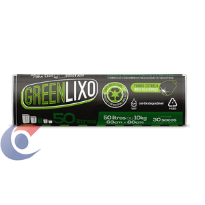 Saco Para Lixo Green Lixo Preto 50 L 30 Un