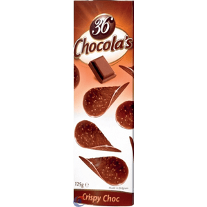 Folhas De Chocolate Belga Hamlet Crocante Ao Leite 125g