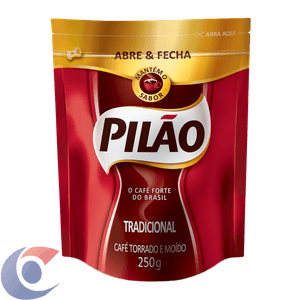 Café Torrado Moído Pilão Tradicional Abre E Fecha 250g