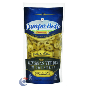 Azeitona Verde Fatiada Campo Belo Sachê 150g