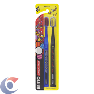 Escova Dentalclean Unic Romero Britto Macia 2 Un