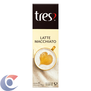 Café Com Leite Três Em Cápsula Latte Macchiato 110g