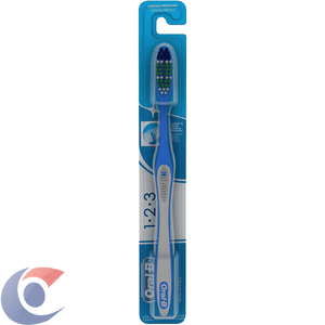Escova Dental Oral-B 1.2.3 Classic Limpeza Brilhante Médio Unidade