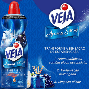 Limpador Perfumado Veja Aroma Sense Energia 1l