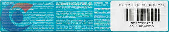 GEL-DENT-INF-CONDOR-KIDS-L3-P2-50G-HOT-WHEELS-8211