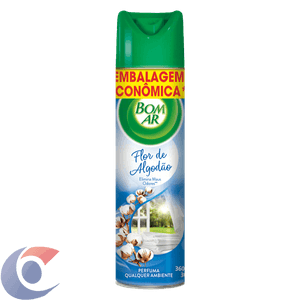 Aromatizador Bom Ar Aerossol Flor De Algodão 360ml Embalagem Econômica
