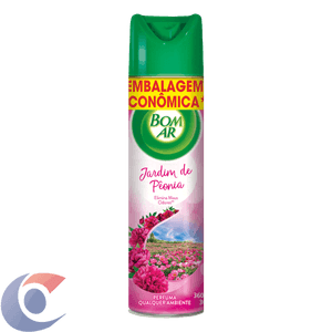 Aromatizador Bom Ar Aerossol Jardim De Peônia Embalagem Econômica 360ml