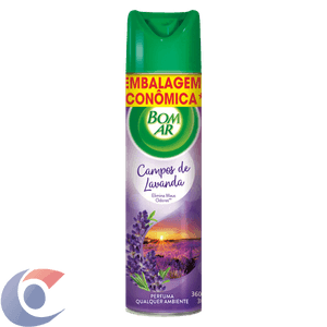 Aromatizador Bom Ar Aerossol Lavanda Embalagem Econômica 360ml