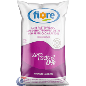 Leite Fiore Semidesnatado Zero Lactose Sachê 1l