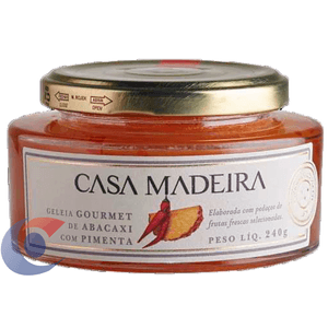 Geleia Casa De Madeira Gourmet Abacaxi Com Pimenta 240g