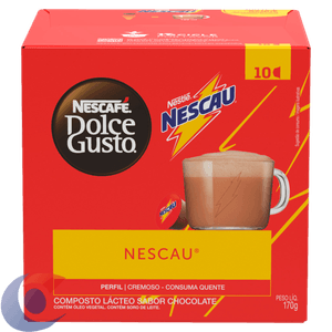 Achocolatado Em Cápsula Nescafé Dolce Gusto Sabor Nescau 10 Cápsulas