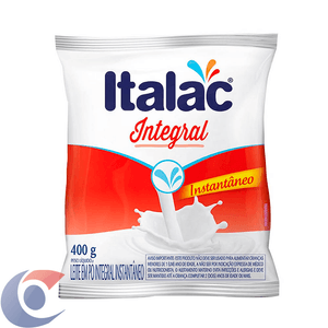 Leite Em Pó Italac Integral Instantâneo Pacote 400g