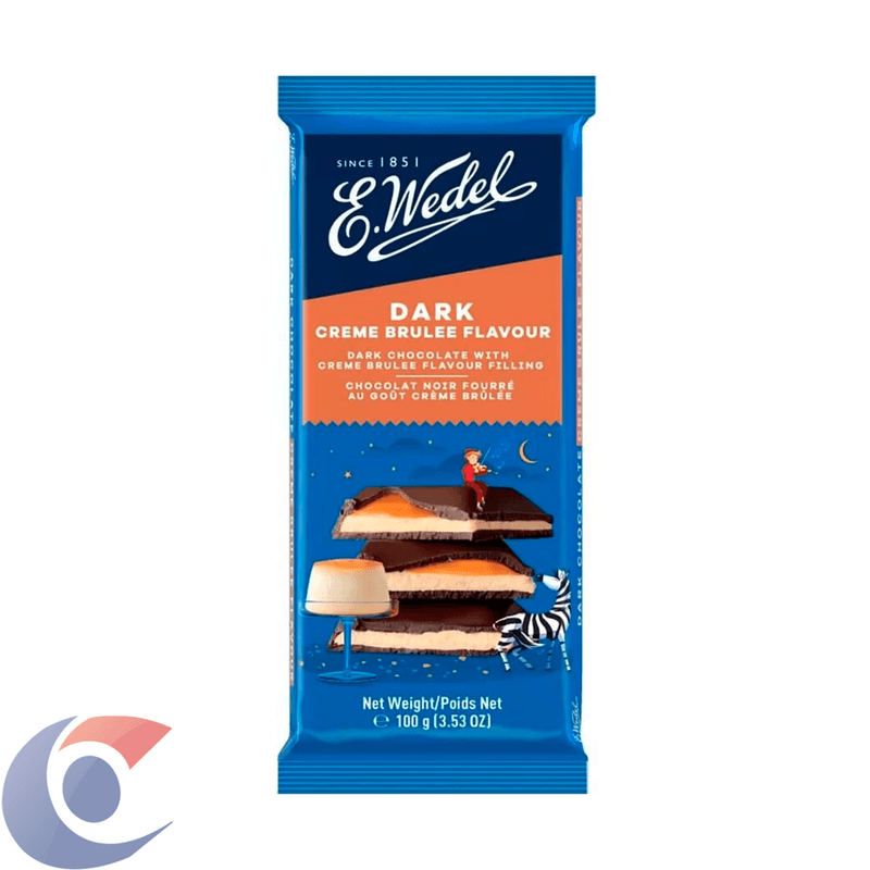 CHOC-POL-EWEDEL-100G-AMARG-CR-BRULLE