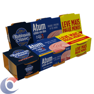Atum Sólido Em Óleo Robinson Crusoé 3 Un De 80g