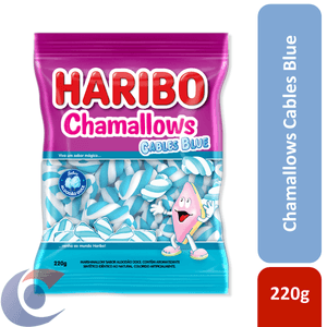 Marshmallow Haribo Chamallows Cables Azul 220g
