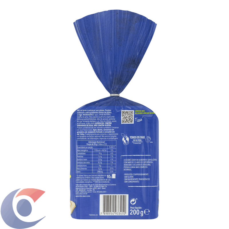 PAO-FORMA-SCHAR-S-GLUT-200G-TRAD