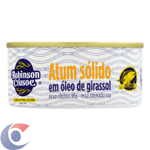 Atum Robinson Cruose Sólido Óleo De Girassol 80g