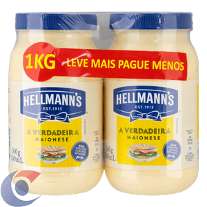 Maionese Hellmann'S Tradicional 500g 2 Potes