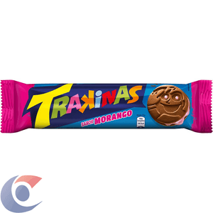 Biscoito Recheado Trakinas Morango 126g