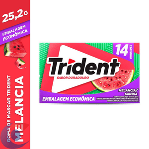 Chiclete Trident Melancia Embalagem Econômica 25g