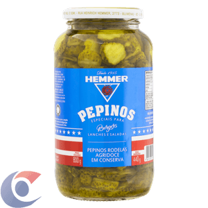 Pepino Agridoce Hemmer Rodelas Burgers 440g