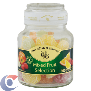 Bala Alemã Cavendish Mixed Fruit Selection 300g