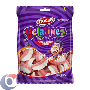 Balas Cítricas De Gelatina Docile Vampiro 80g