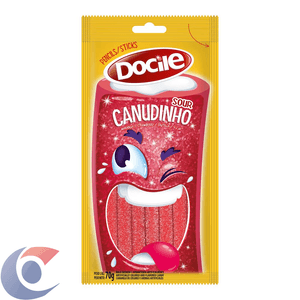 Canudinhos Docile Cítricos Morango 70g