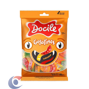 Bala Gelatines Docile Cobrinhas Citrus 80g