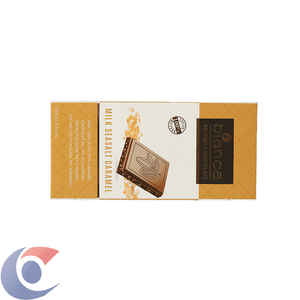 Chocolate Belga Bianca Leite Caramelo E Sal 100g