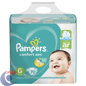 Fralda Pampers Confort Sec G 70 Un