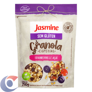 Granola Integral Jasmine Cranberries E Açai Sem Glúten 250g