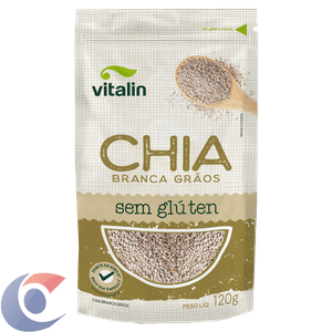 Semente Chia Branca Vitalin Integral 120g