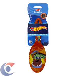 Escova Para Cabelo Almofadada Oval Hot Wheels Condor